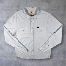 Load image into Gallery viewer, Lee  "Slim Fit"Western Style Light Grey Long Sleeve Popper Cotton Shirt
