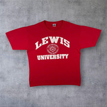 Load image into Gallery viewer, Vintage 90s Russell Athletic Lewis University T Shirt L USA Single Stitch College
