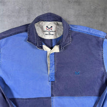 Load image into Gallery viewer, Crew Clothing Co XL Deck Shirt Blue Patchwork Sailing Nautical 100% Cotton
