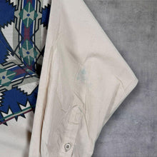 Load image into Gallery viewer, Vintage Roper Cowboy Western Aztec Pattern Cream Long Sleeve Button-Down Shirt
