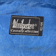 Load image into Gallery viewer, Vintage Woodpecker Goth Y2K Tribal Patterned Blue Short Sleeve Shirt
