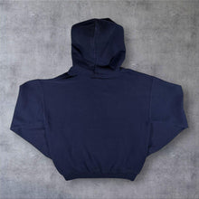 Load image into Gallery viewer, Gildan Boston Hoodie Mens S Navy Blue USA American Collegiate Spellout Sweatshirt
