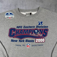 Load image into Gallery viewer, Vintage Puma NFL (2000) New York Giants Champions Football Graphic Grey Sweatshirt
