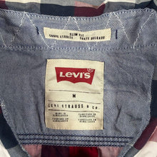 Load image into Gallery viewer, Levi's "Slim Fit" Red Black White Check Long Sleeve Cotton Shirt
