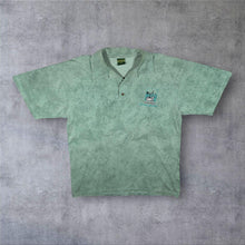 Load image into Gallery viewer, Vintage Albany Western Australia Embroidered Tourist Green Tie Dye Polo Shirt

