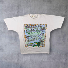 Load image into Gallery viewer, Vintage Zoof "Protect The Dolphins And The Whales" Animal Wildlife Graphic White T-Shirt
