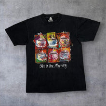Load image into Gallery viewer, Vintage Fabric Art “Six In The Morning” Terry Thompson Coffee Art Single Stitch T-Shirt
