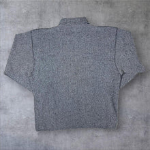 Load image into Gallery viewer, Vintage 90's Aquila Grey Black Navy Cotton 1/4 Zip Long Sleeve Pullover Shirt

