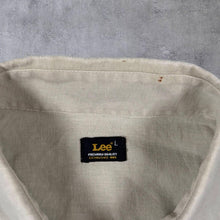 Load image into Gallery viewer, Early 00's Lee Classic Beige Short Sleeve Linen Shirt
