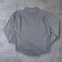 Load image into Gallery viewer, Lacoste "Slim Fit" Navy Blue White Black Check Cotton Button-Down Long Sleeve Shirt
