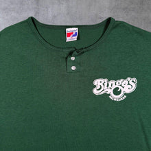Load image into Gallery viewer, Vintage 90's Swingster "Bingo's Milwaukee" USA Tourist Green Single Stitch Henley T-Shirt
