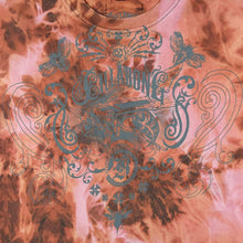 Load image into Gallery viewer, Billabong Skater Surfer Logo Spellout Graphic Orange-Tan Tie Dye Cotton T-Shirt
