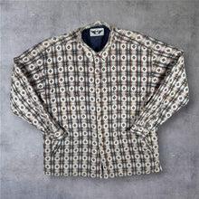 Load image into Gallery viewer, Vintage 90s IOU Plaid Quilted Overshirt Jacket Geometric Grunge Shacket Large XL
