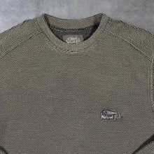 Load image into Gallery viewer, Early 00's Weird Fish Mini Logo Faded Grey Heavyweight Macaroni Knit Sweatshirt
