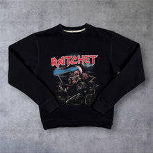 Load image into Gallery viewer, HUF Ratchet North American Dirtbag Tour Sweatshirt Medium Black Skate Graphic
