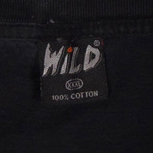 Load image into Gallery viewer, Early 00's Wild Goth Wolf Animal Wildlife Cotton Graphic Black T-Shirt
