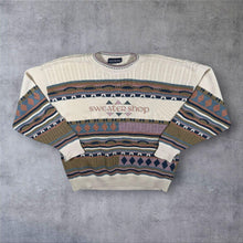 Load image into Gallery viewer, Vintage The Sweater Shop Embroidered Spellout Acrylic Patterned Knit Jumper
