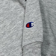 Load image into Gallery viewer, Champion Big Logo Sweatshirt Grey Size 160 Men's S Spellout Crew Neck Pullover
