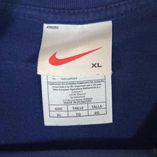 Load image into Gallery viewer, Vintage Nike "Just Do It" Mini Swoosh Logo Spellout Graphic Navy Blue T-Shirt
