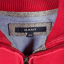 Load image into Gallery viewer, GANT Classic Embroidered Mini Logo Red 1/4 Zip Pullover Sweatshirt
