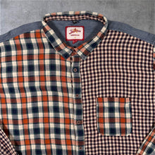 Load image into Gallery viewer, Joe Browns Red Blue White Patchwork Plaid Check Long Sleeve Cotton Shirt
