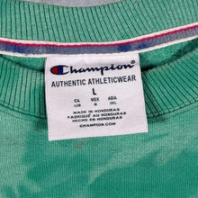 Load image into Gallery viewer, Champion Classic Big Logo Spellout Graphic Tie Dye Crewneck Sweatshirt
