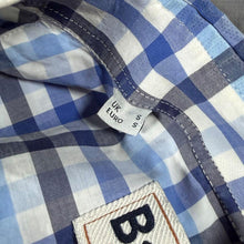 Load image into Gallery viewer, Barbour "Regular Fit" Blue Black White Check Cotton Long Sleeve Button-Down Shirt
