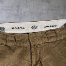 Load image into Gallery viewer, Dickies Corduroy Trousers Mens W32 L32 Brown Khaki Straight Leg Workwear
