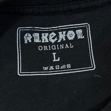Load image into Gallery viewer, Alkehol "Ohniva Voda" Gothic Skull Spellout Graphic T-Shirt
