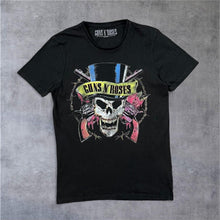 Load image into Gallery viewer, Guns N Roses Graphic Logo Spellout Hard Rock Glam Metal Band  T-Shirt
