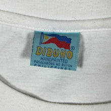 Load image into Gallery viewer, Vintage Jeepney Philippines Tourist Souvenir Handpainted White Graphic T-Shirt
