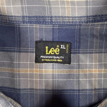 Load image into Gallery viewer, Early 00's Lee Blue Grey Multi Check Long Sleeve Cotton Shirt
