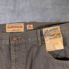 Load image into Gallery viewer, Mantaray "Straight Leg" Debenhams Washed Brown-Grey Cotton Denim Jeans
