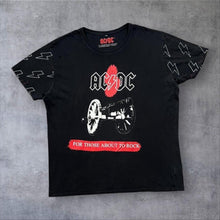Load image into Gallery viewer, AC/DC "For Those About To Rock" Logo Spellout Graphic Hard Rock Band T-Shirt

