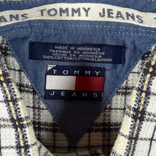 Load image into Gallery viewer, Vintage Tommy Jeans Hilfiger Plaid Check Long Sleeve Cotton Flannel Shirt
