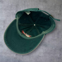 Load image into Gallery viewer, Vintage 90s John Smith Embroidered Green Suede Baseball Cap Strapback
