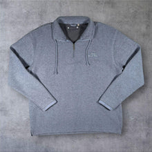 Load image into Gallery viewer, Weird Fish Macaroni 1/4 Zip Jumper Mens Large Blue Textured Fleece Pullover
