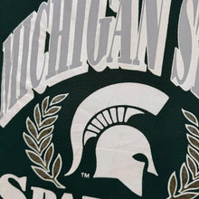 Load image into Gallery viewer, Vintage Bike NCAA Michigan State Spartans College Graphic Green Sweatshirt
