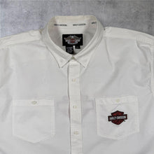 Load image into Gallery viewer, Harley Davidson Genuine MotorClothes Shirt XXL White Flame Graphic Biker Y2K
