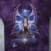 Load image into Gallery viewer, The Mountain Anne Stokes Collection Gothic Fairy Fantasy Purple Tie Dye T-Shirt
