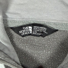 Load image into Gallery viewer, TNF The North Face Big Logo Spellout Graphic Grey Distressed Pullover Hoodie
