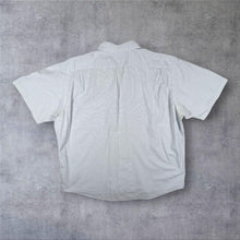 Load image into Gallery viewer, Vintage Lacoste Blue White Grid Check Short Sleeve Cotton Button-Down Shirt
