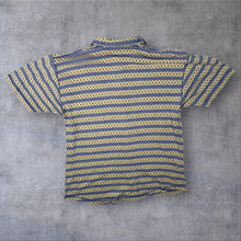 Load image into Gallery viewer, Vintage S.Oliver Crazy Abstract Patterned Striped Short Sleeve Cotton Shirt
