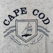 Load image into Gallery viewer, Vintage Cape Cod USA Tourist Spellout Nautical Graphic Grey Sweatshirt
