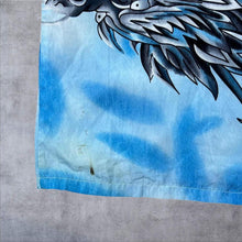 Load image into Gallery viewer, Early 00's Guo Lhi Ting Gothic Y2K Dragon Graphic Blue Mix Short Sleeve Shirt

