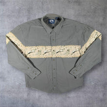 Load image into Gallery viewer, Vintage Roper Cowboy Western Patterned Grey Cotton Long Sleeve Popper Shirt
