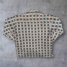 Load image into Gallery viewer, Vintage 90s IOU Plaid Quilted Overshirt Jacket Geometric Grunge Shacket Large XL
