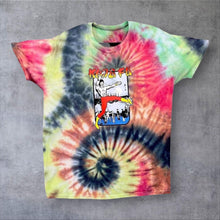 Load image into Gallery viewer, Hanes Kung-Fu Martial Arts Bruce Lee Cartoon Graphic Spellout Tie Dye T-Shirt
