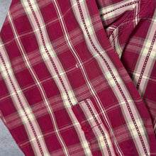 Load image into Gallery viewer, Wrangler Western "Casual Fit" Red White Plaid Check Long Sleeve Cotton Shirt

