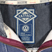 Load image into Gallery viewer, FatFace x Volkswagen VW Airlie Quarter Zip Sweatshirt Mens M Washed Blue
